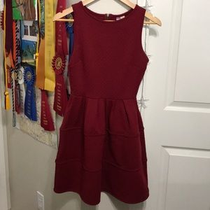 Size small burgundy dress